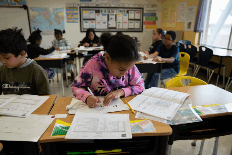 Fulton County students work on Phonics Core Program
