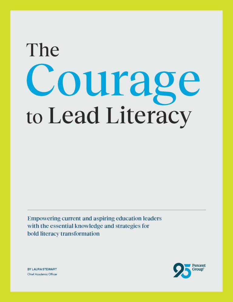 The Courage to Lead Literacy cover